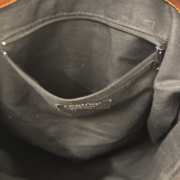 VINTAGE REGINA Women's Patent Leather Balloon HOBO Handbag Black Brown‎ Tote - Picture 5 of 14